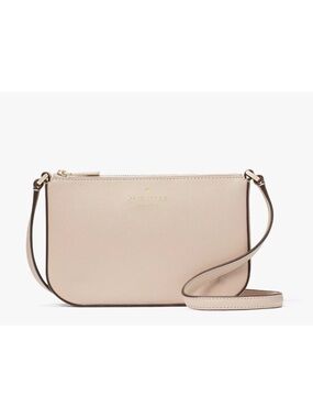 kate spade Blush Pink Saffiano Crossbody Bag with Gold Hardware